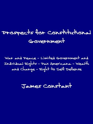 cover image of Prospects for Constitutional Government